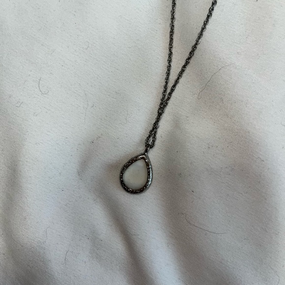 Silver & White Kendra Scott Necklace - Picture 2 of 3